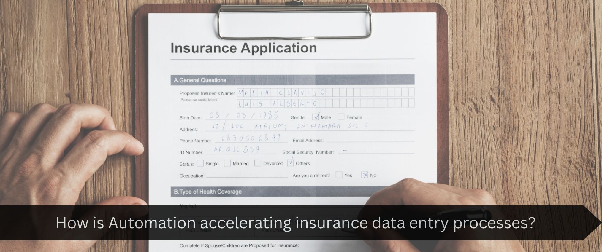 Insurance claim Data Entry